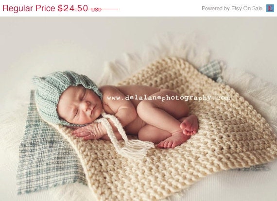ON SALE Newborn Photo Prop Chunky Baby Blanket Photography Prop Basket Filler Basket Stuffer Mini Pick your Color