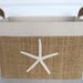 Coastal Living Décor Fabric Storage Basket with Starfish for your Beach house