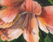 Small Floral Acrylic Painting - Tiny Flower Art for Home Decor