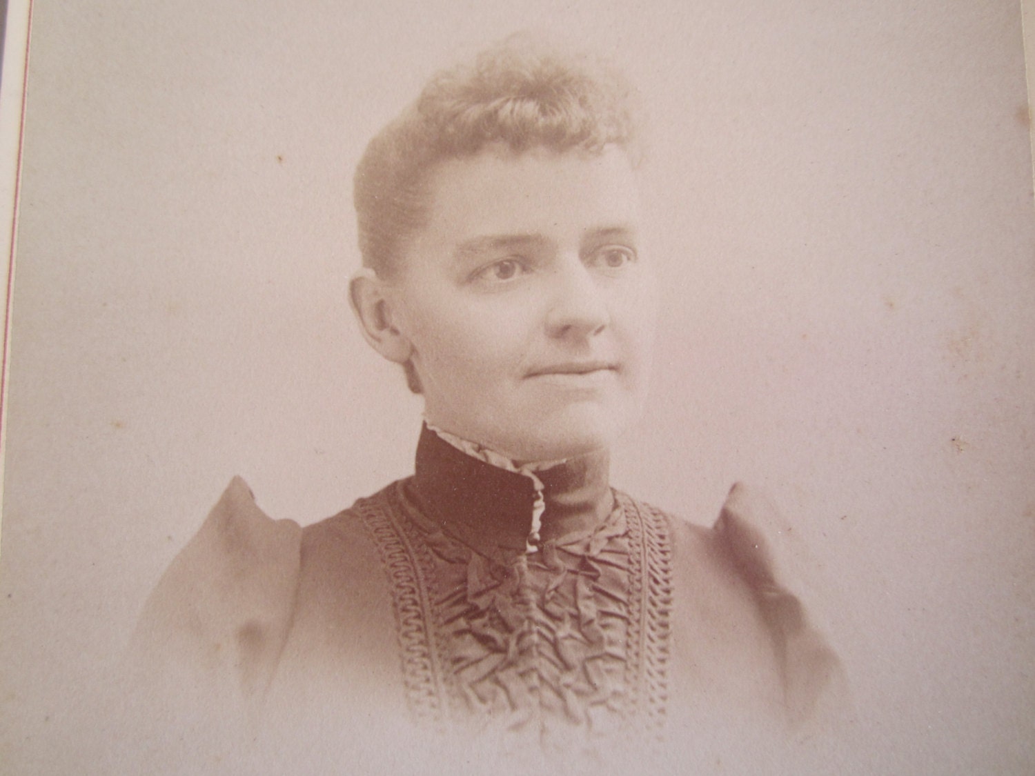 Antique Cabinet Card Photograph of Young Woman  C11