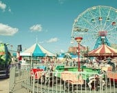 Coney Island Amusement Park in New York - Photo Print - 8"x12"
