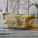 Limited Edition 'GOOD HEALTH' cotton zip pouch