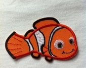 Nemo - DIY Iron On - Sew On Applique - Custom made to order - Just Keep Swimming