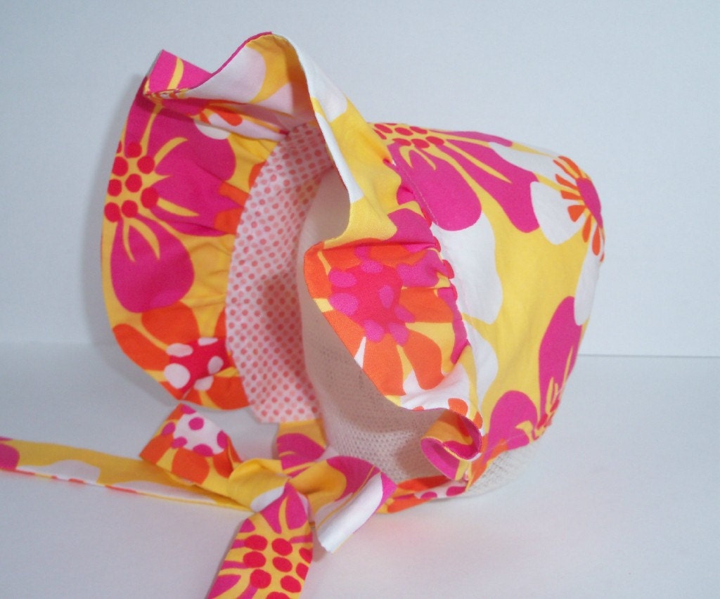 BABY BONNET - Vintage Inspired - Sun Hat - Easter Bonnet