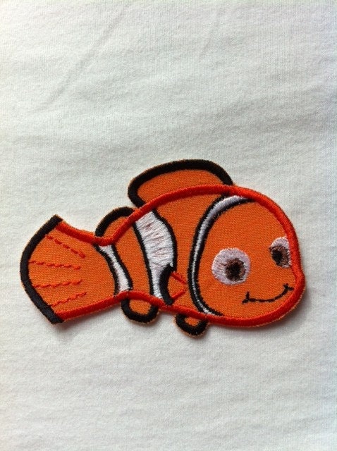 Nemo - DIY Iron On - Sew On Applique - Custom made to order - Just Keep Swimming