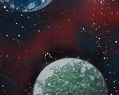 Spray Painted Art High Quality Print - "Juxtaposition" 12"x18"
