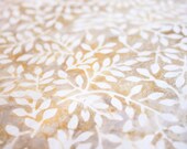 Batavian Batiks Light Natural Leaves 1 yard