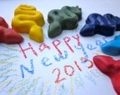 All Natural Handmade SOY CRAYONS ECO Friendly Happy Chinese New Year 2013 Year of the Snake (Set of 6)