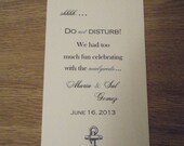 Nautical Wedding Door Hangers/Do Not Disturb