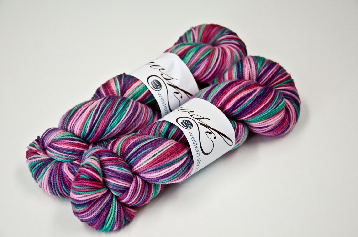 Aspen Sock with Nylon Yarn Superwash Merino/Nylon 80/20 in "Madeline"