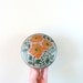 hand painted floral india brass trinket box - jewelry box - mother's day - for mom