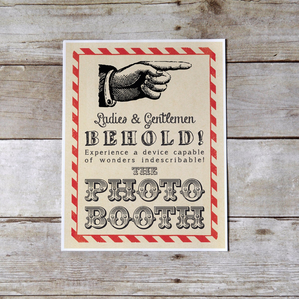 Instant Download - Photo Booth Directional Sign - Circus Il_170x135