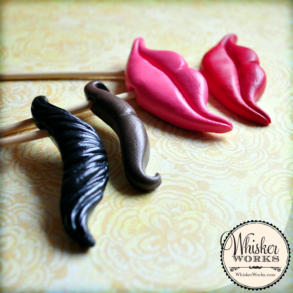 Photo Booth Party Props - The Double Date - Set of 4