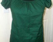 Cotton Your Size and color choice Peasant Blouse Gothic Steampunk Victorian Lolita Chemise  Cap Sleeve