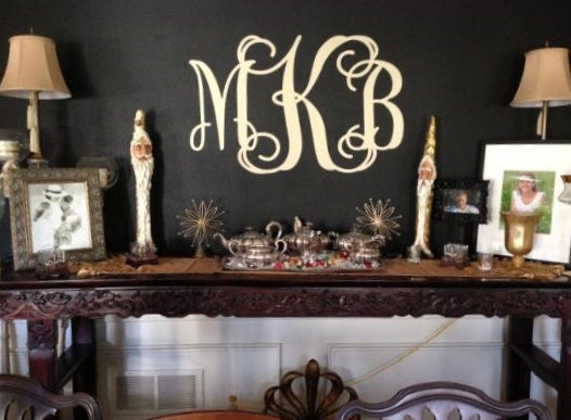 18x 22 Fancy Wall Monogram