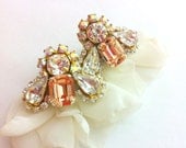 Crystal Earrings- SWAROVSKI- Rhinestone, Bridal Statement Earrings