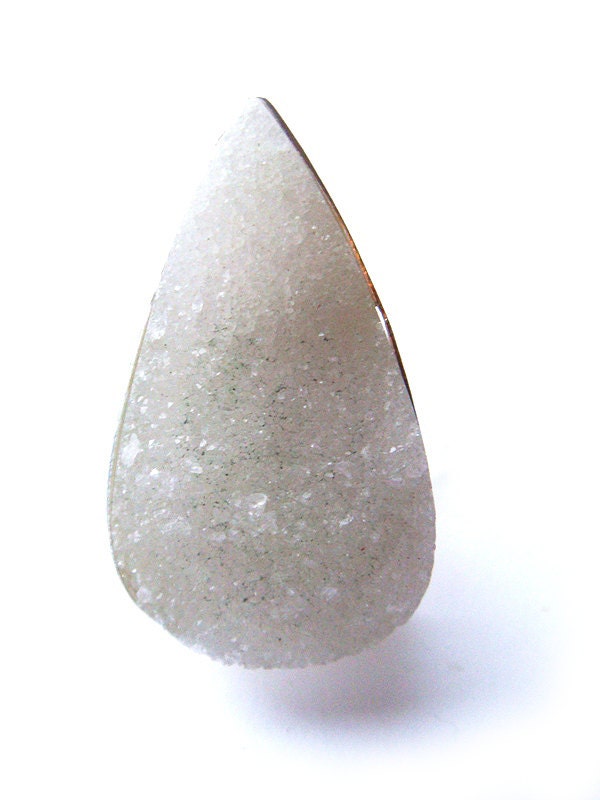 The Snow Queen White Druzy Ring