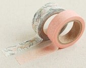 2 Set - Murmur Bird Peach Leaf Adhesive Masking Tapes (0.6in)