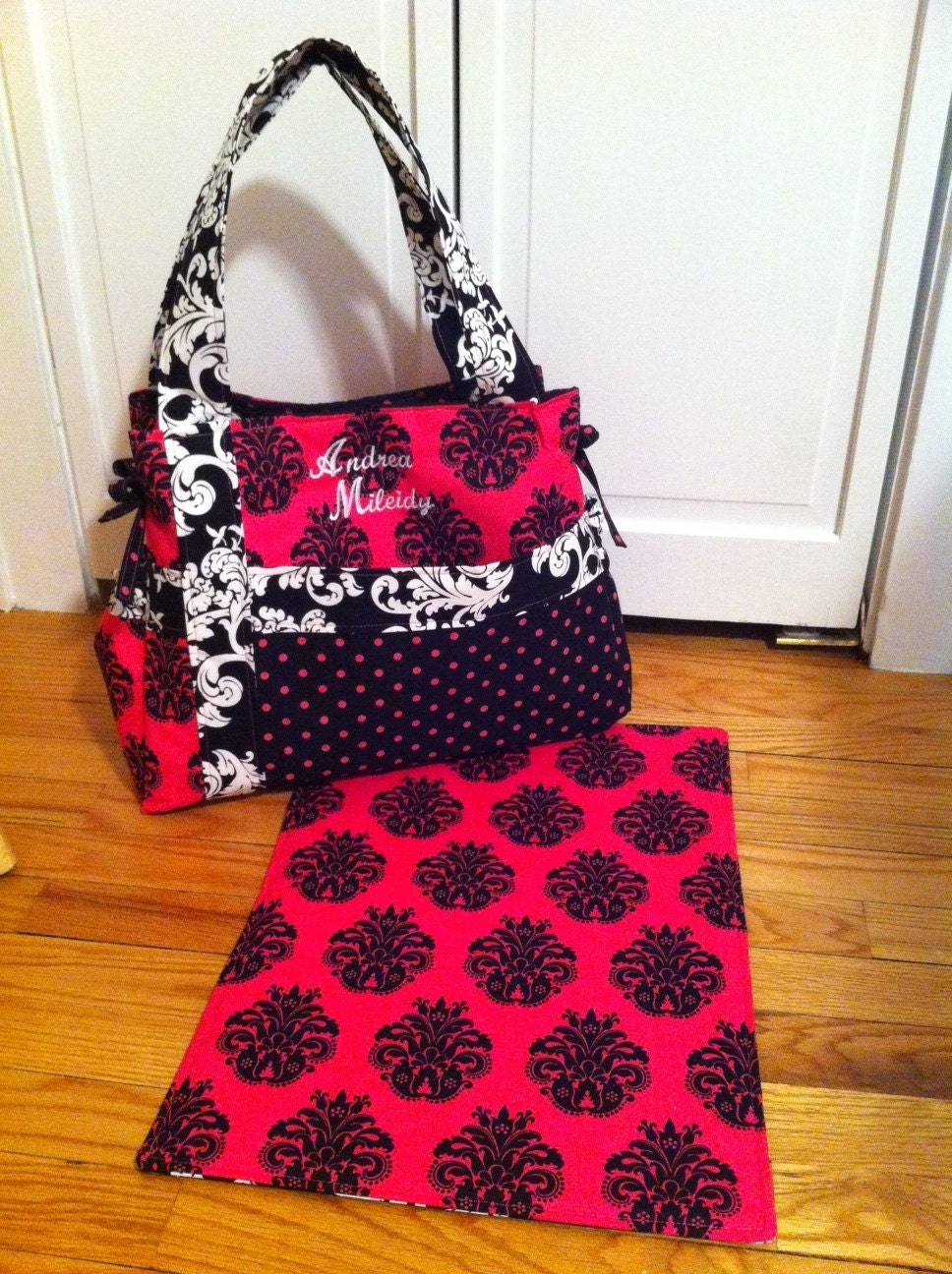 Baby Girls' Diaper Bag - Choose your own fabric