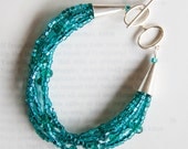 teal beads / multi-strand / OCRF bracelet
