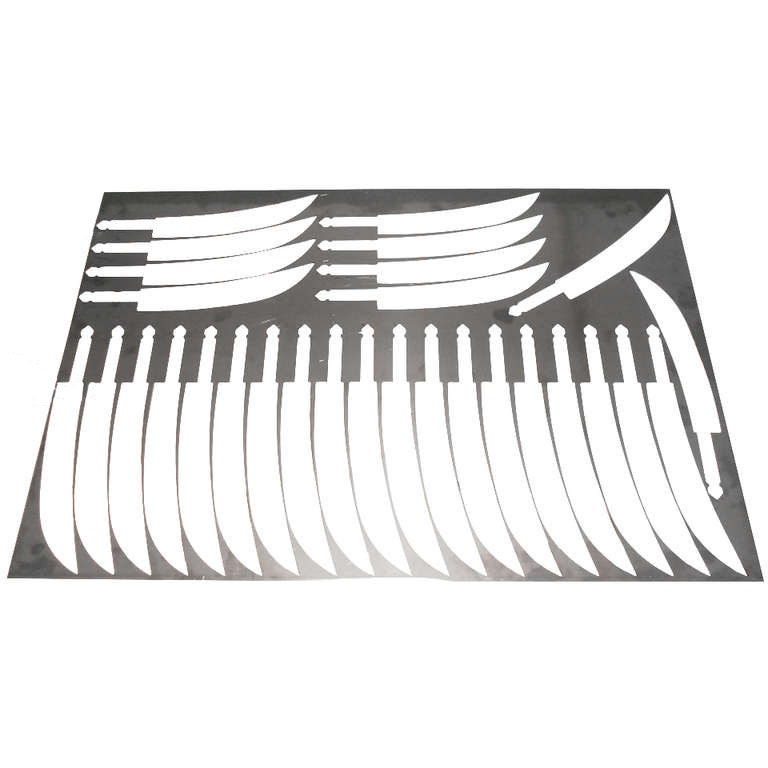 Steel Patterns for Knives (pair)