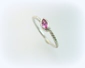 lab-grown sapphire ring-sterling silver