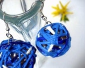 Cool Earrings Pendant set -Cobalt Blue fashion jewelry