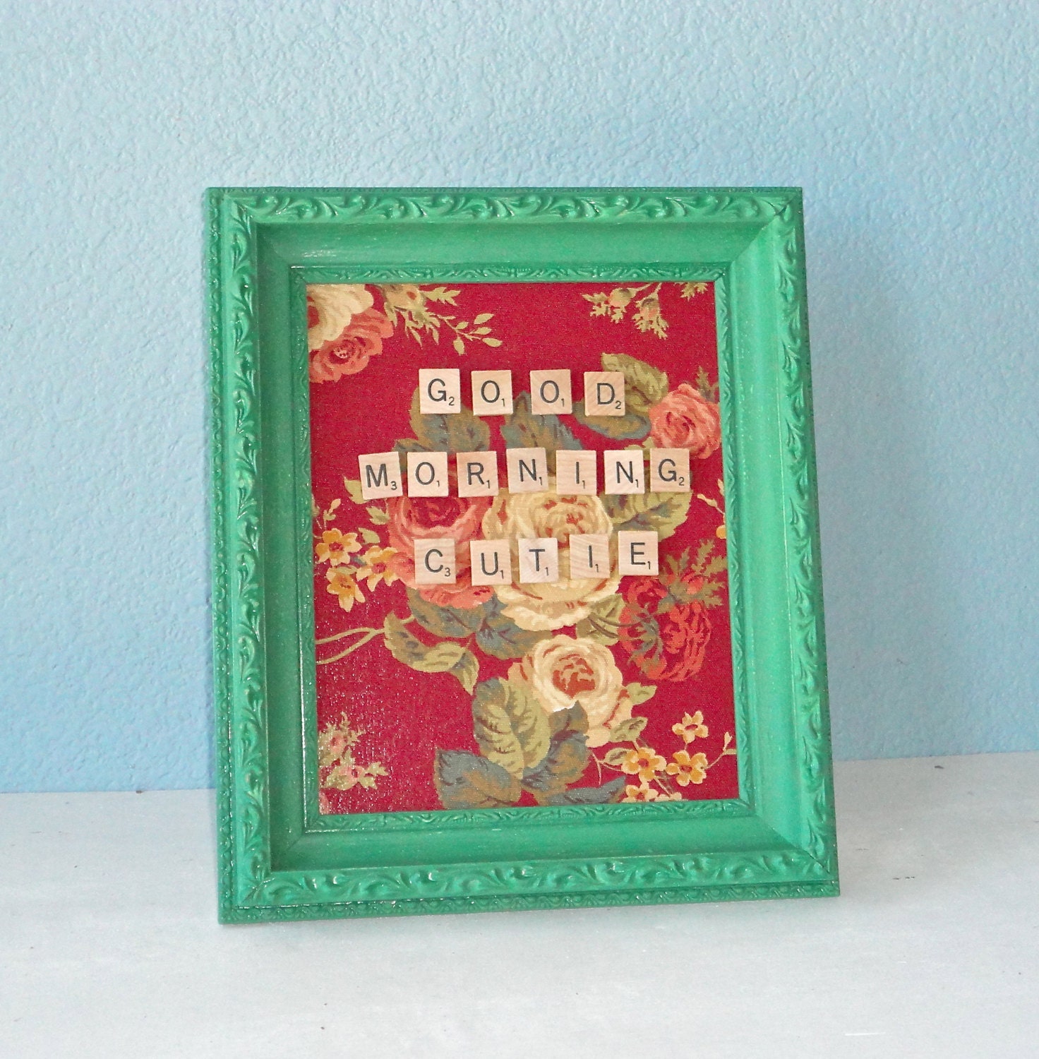 Magnetic Memo Board in Ornate Frame