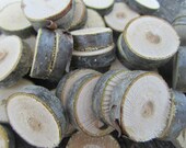 100 Cherry Wood Slices, Blanks. About 1 Inch Wide.