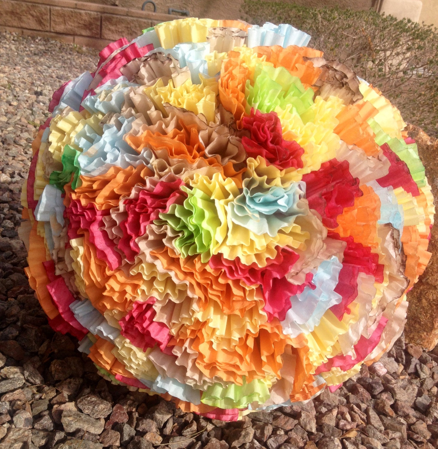 Handmade Colorful Coffee Filter Lantern