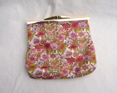 Liberty Print Cotton Clutch purse