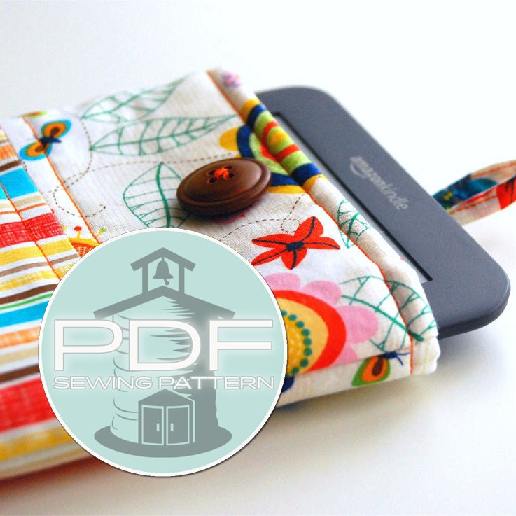 iPad mini Kindle tablet sleeve case sewing pattern - fits all generations iPads - Kindle  - PDF INSTANT DOWNLOAD