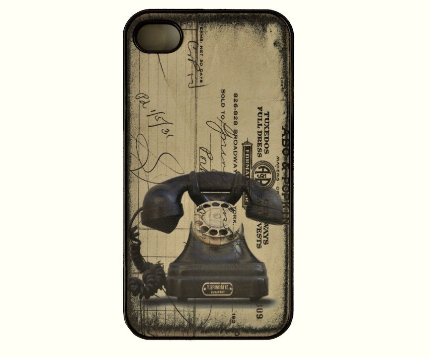 iPhone 4 case, iPhone 4S case, iPhone case - antique phone 2