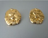 Vintage goldtone clip earrings