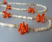 Vintage Accessocraft coral necklace