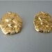 Vintage goldtone clip earrings