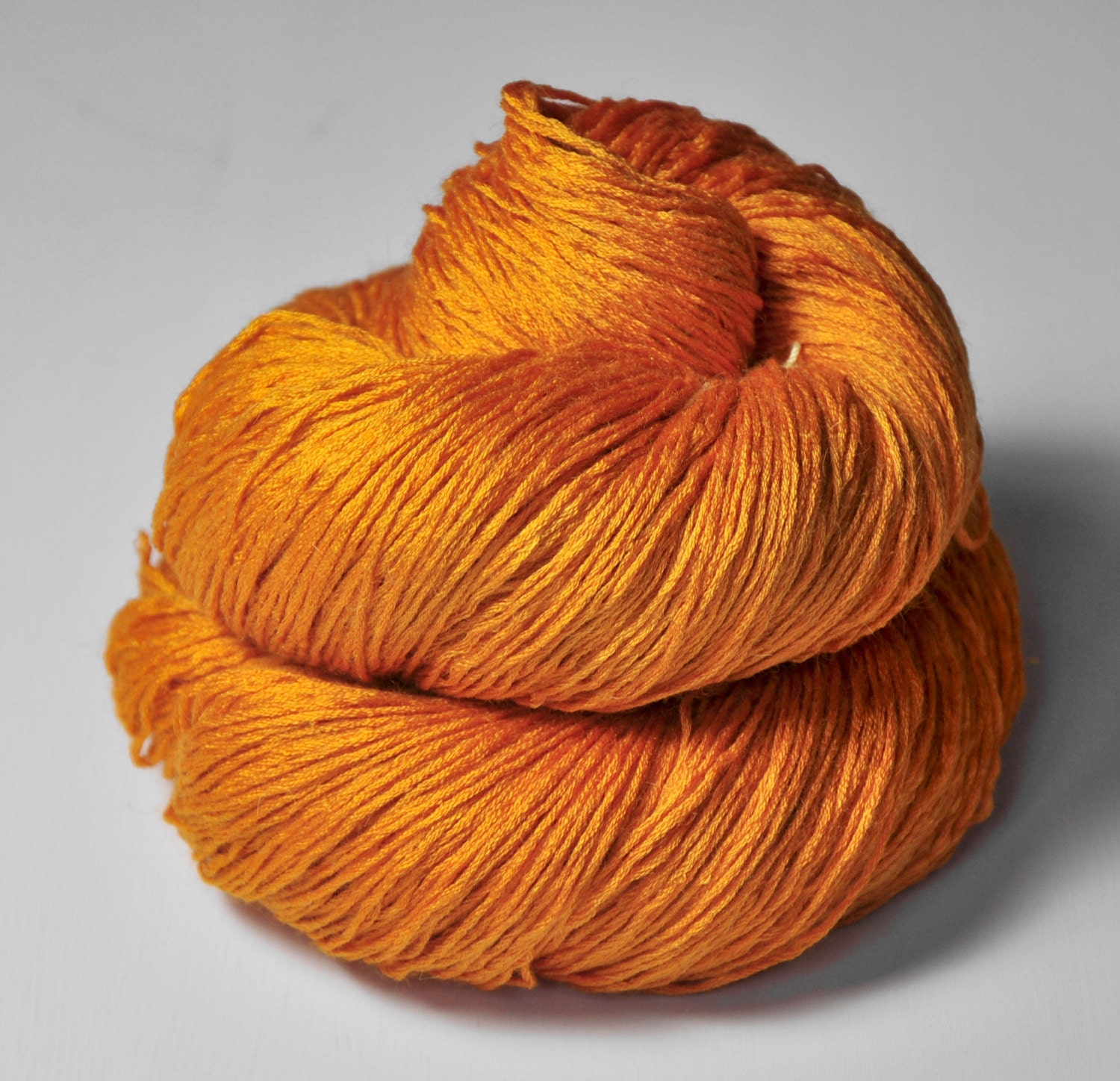 Burned orange OOAK - Silk/BabyCamel lace weight - LIMITED EDITION