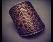 Aztec mandala cuff