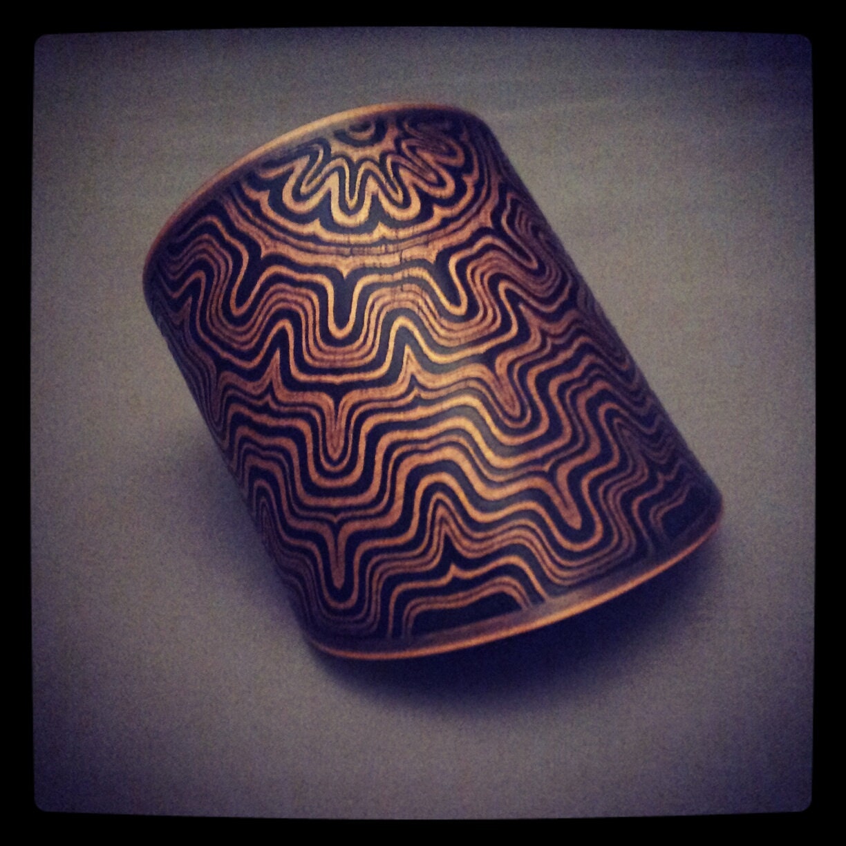 Aztec mandala cuff
