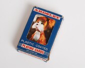 Vintage 60s Puppy Dog Playing Card Deck Bridge in Box