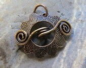 Bronze Calico Toggle Clasp