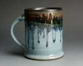 Handcrafted stoneware tea cup coffee mug -  962