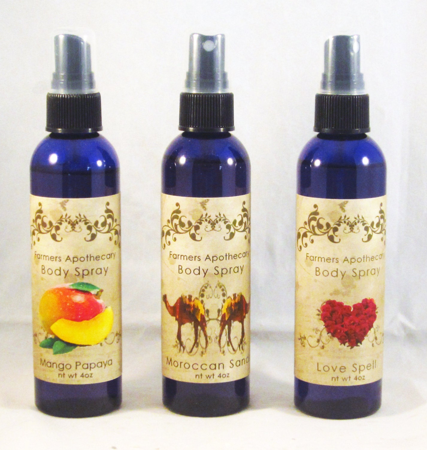 Mango Papaya Scented 4oz Body Spray and Hair Spritz