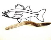 Walleye Fish Wire Sculpture