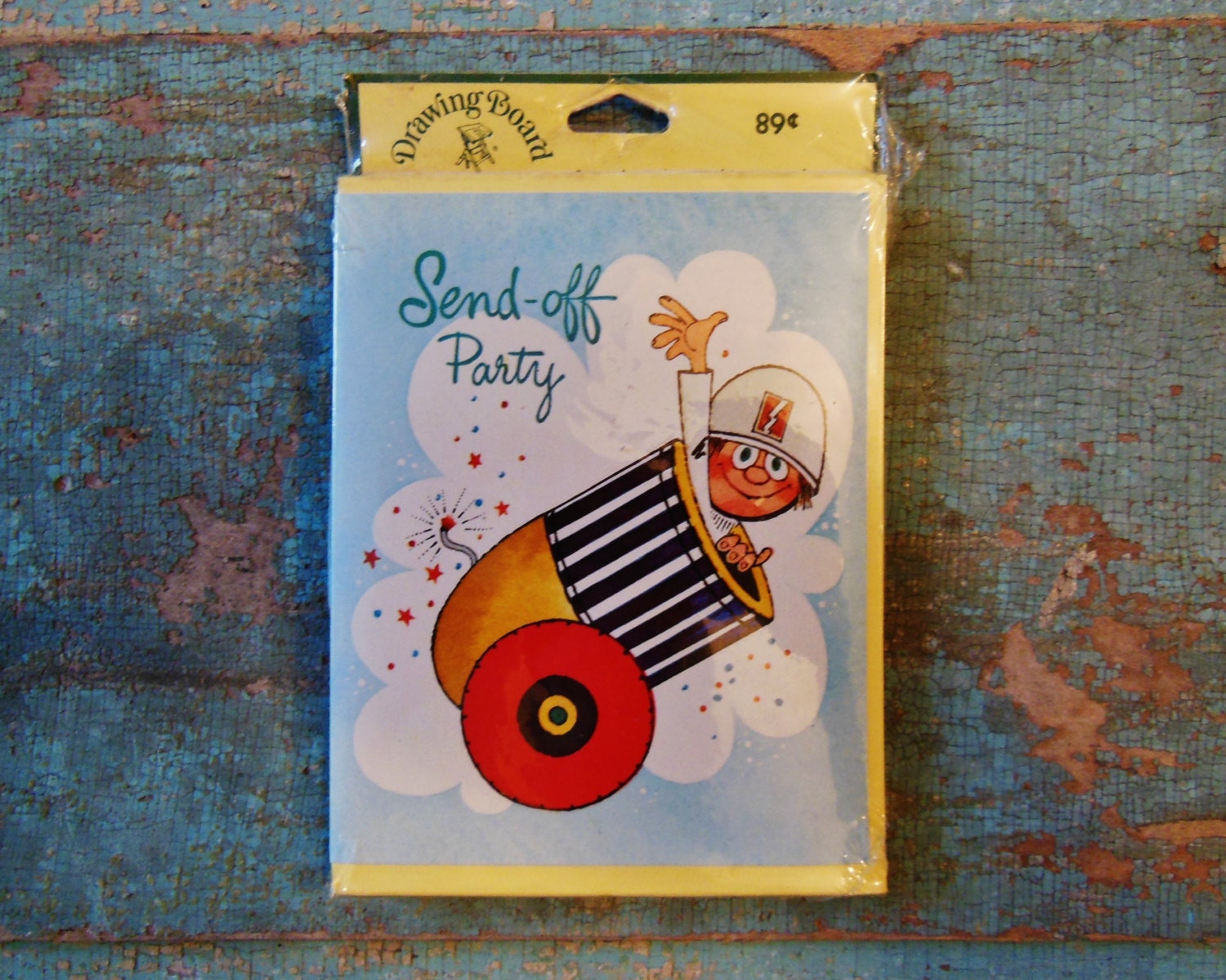 Send Off Party Invitations Going Away 8 Cards and Envelopes Vintage