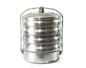 Vintage Picnic Basket, Pie Carrier, Camping Gear, Organizer