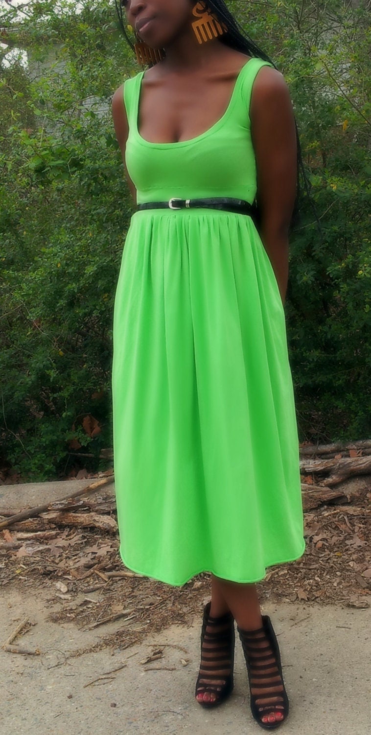 Green Spring dress