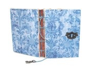 Awesome Vintage Skeleton key hole escutcheon Journal and barrel Key
