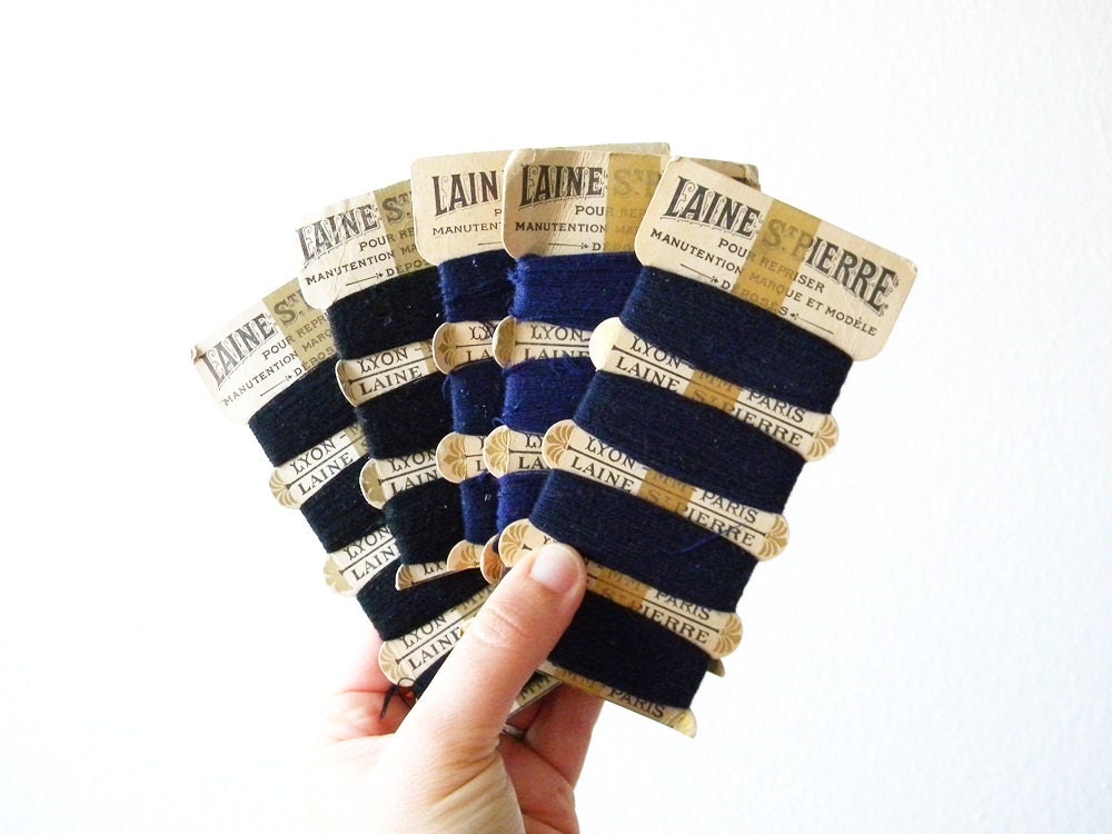 french mending thread cards 5 cards