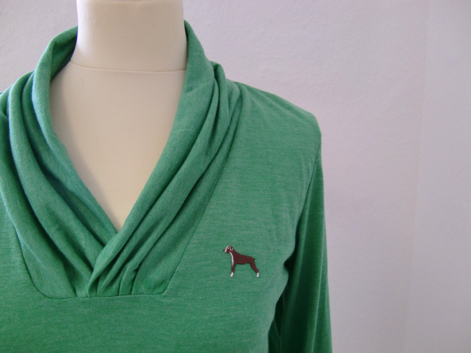 Green Cowl Neck Collar Top ... Medium